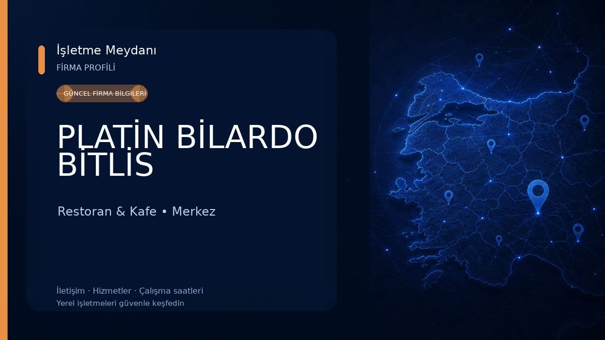 PLATİN BİLARDO BİTLİS Restoran & Kafe