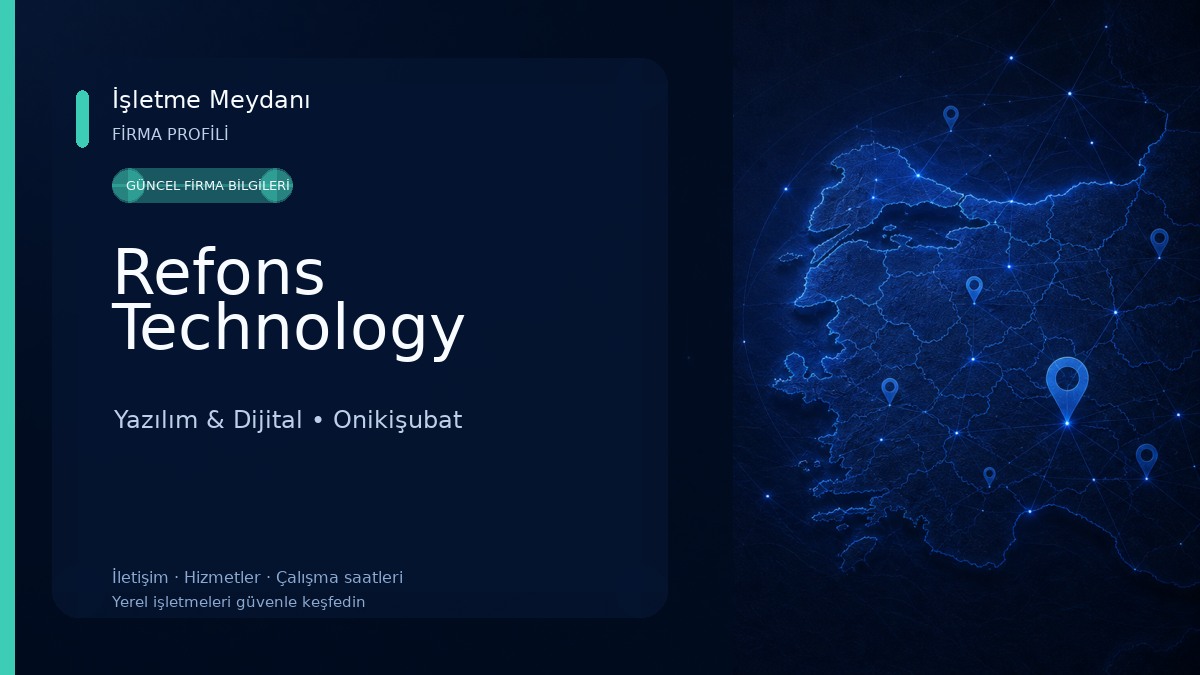 Refons Technology Yazılım & Dijital