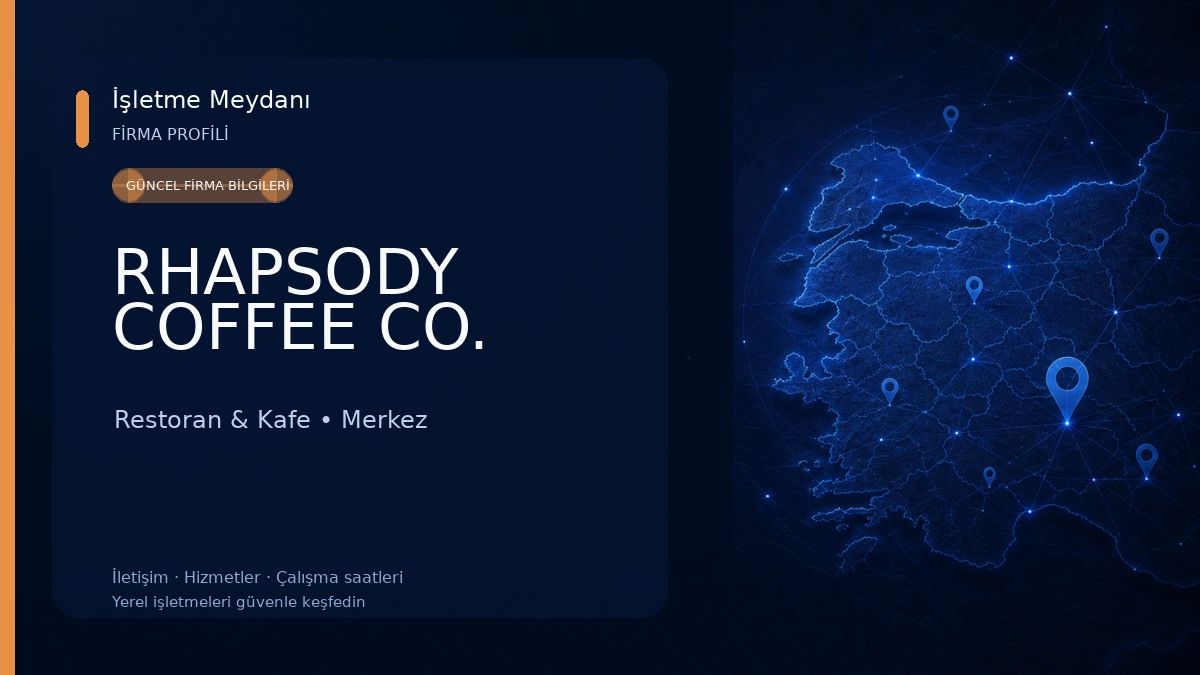 RHAPSODY COFFEE CO. Restoran & Kafe