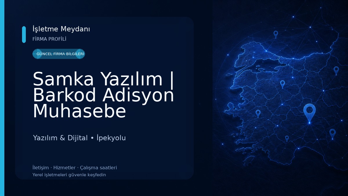 Samka Yazılım | Barkod Adisyon Muhasebe Sistemi