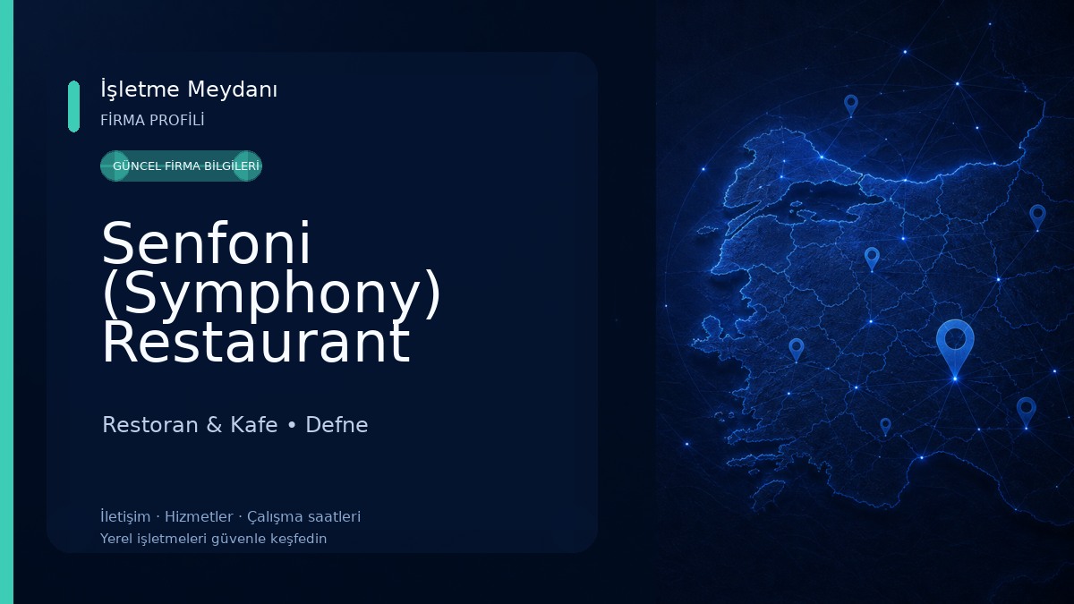 Senfoni (Symphony) Restaurant (HATAY MUTFAĞI)