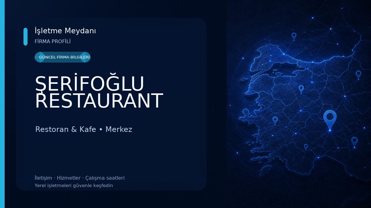ŞERİFOĞLU RESTAURANT Restoran & Kafe