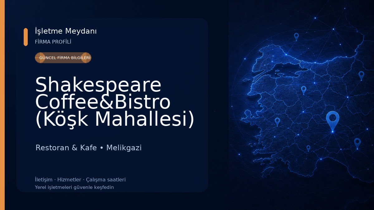 Shakespeare Coffee&Bistro (Köşk Mahallesi) Restoran & Kafe