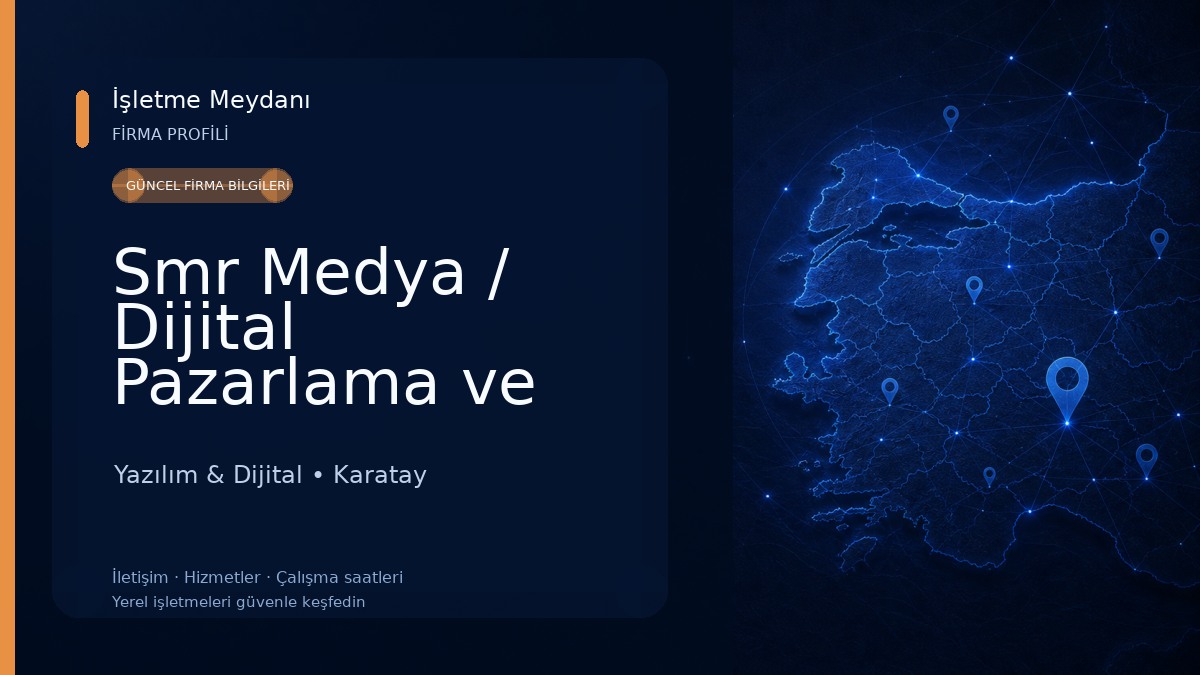Smr Medya / Dijital Pazarlama ve Reklam Ajansı Yazılım & Dijital
