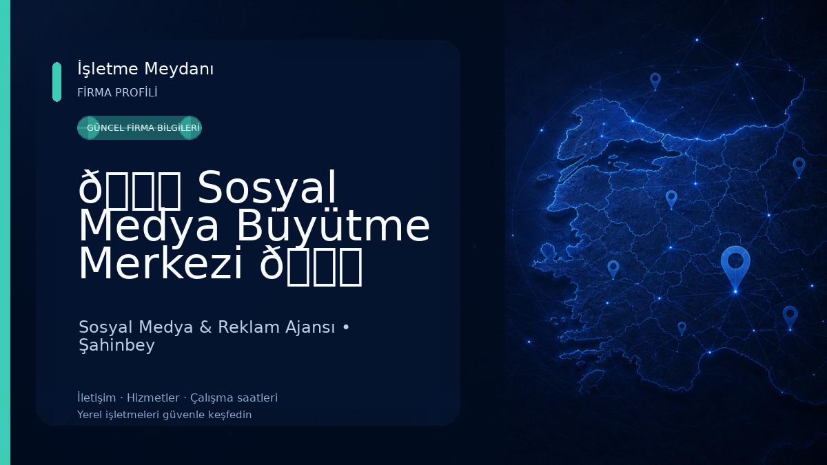 🚀 Sosyal Medya Büyütme Merkezi 🚀 Sosyal Medya & Reklam Ajansı