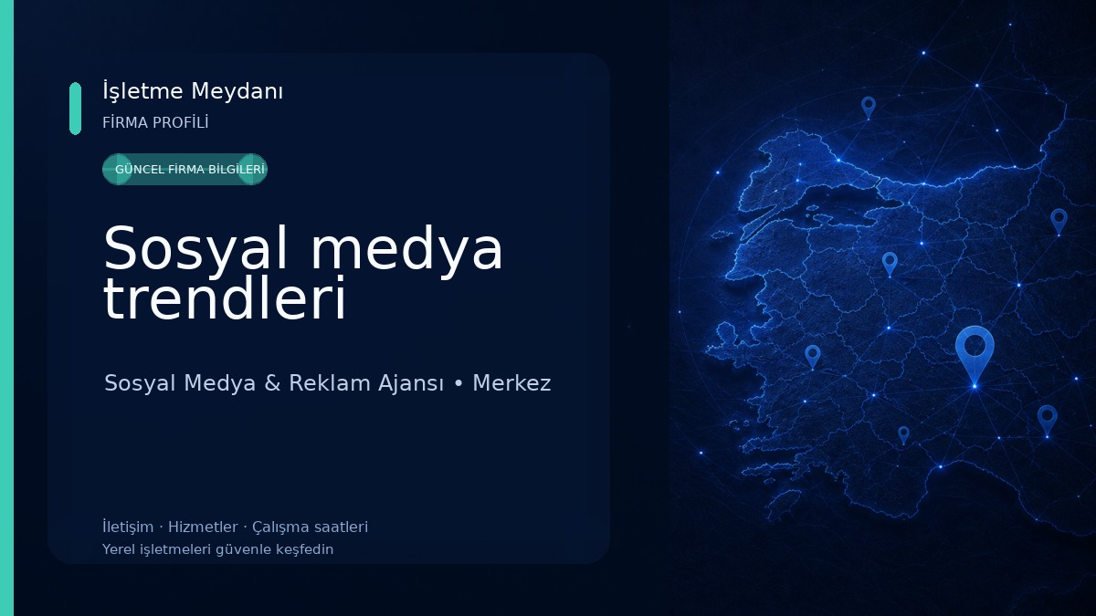 Sosyal medya trendleri 