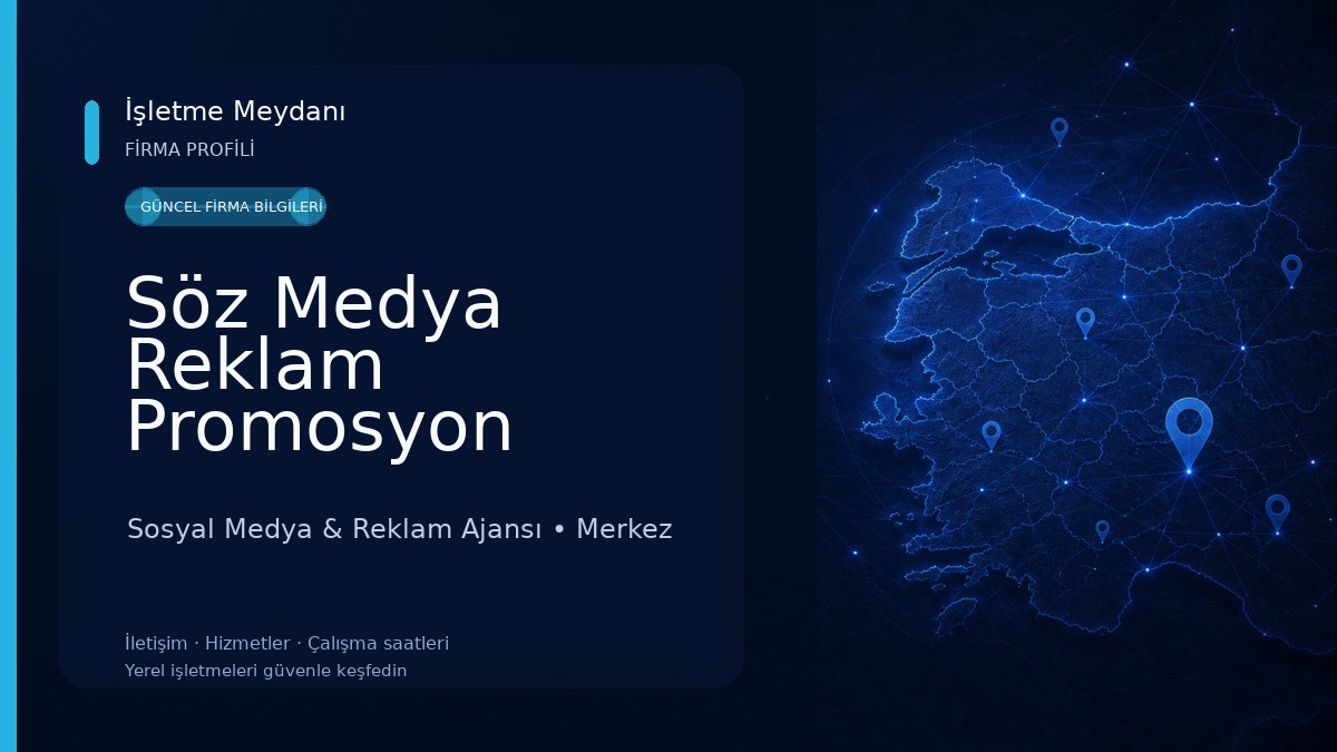 Söz Medya Reklam Promosyon Sosyal Medya & Reklam Ajansı