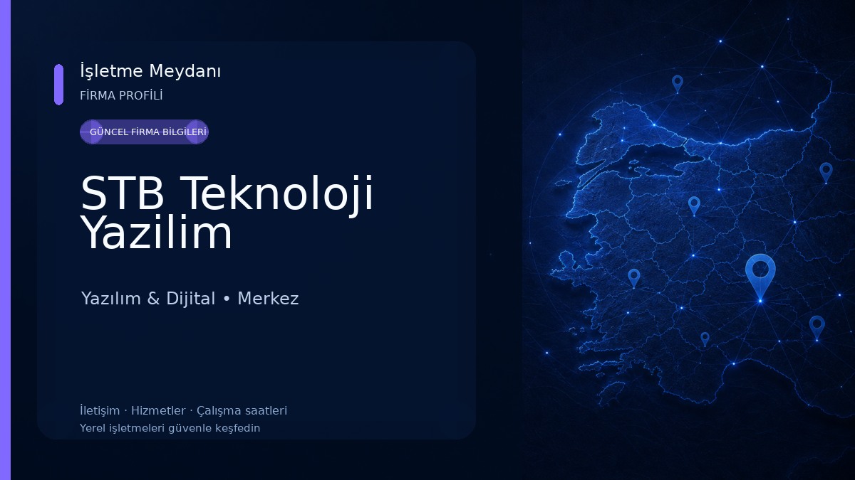 STB Teknoloji Yazilim Yazılım & Dijital