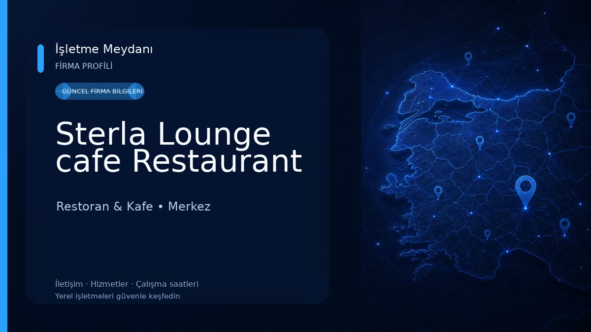 Sterla Lounge cafe Restaurant Restoran & Kafe