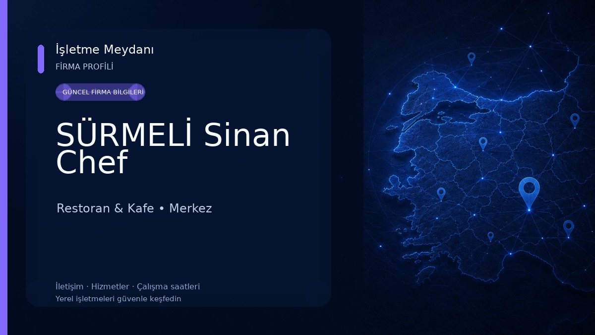 SÜRMELİ Sinan Chef Restoran & Kafe