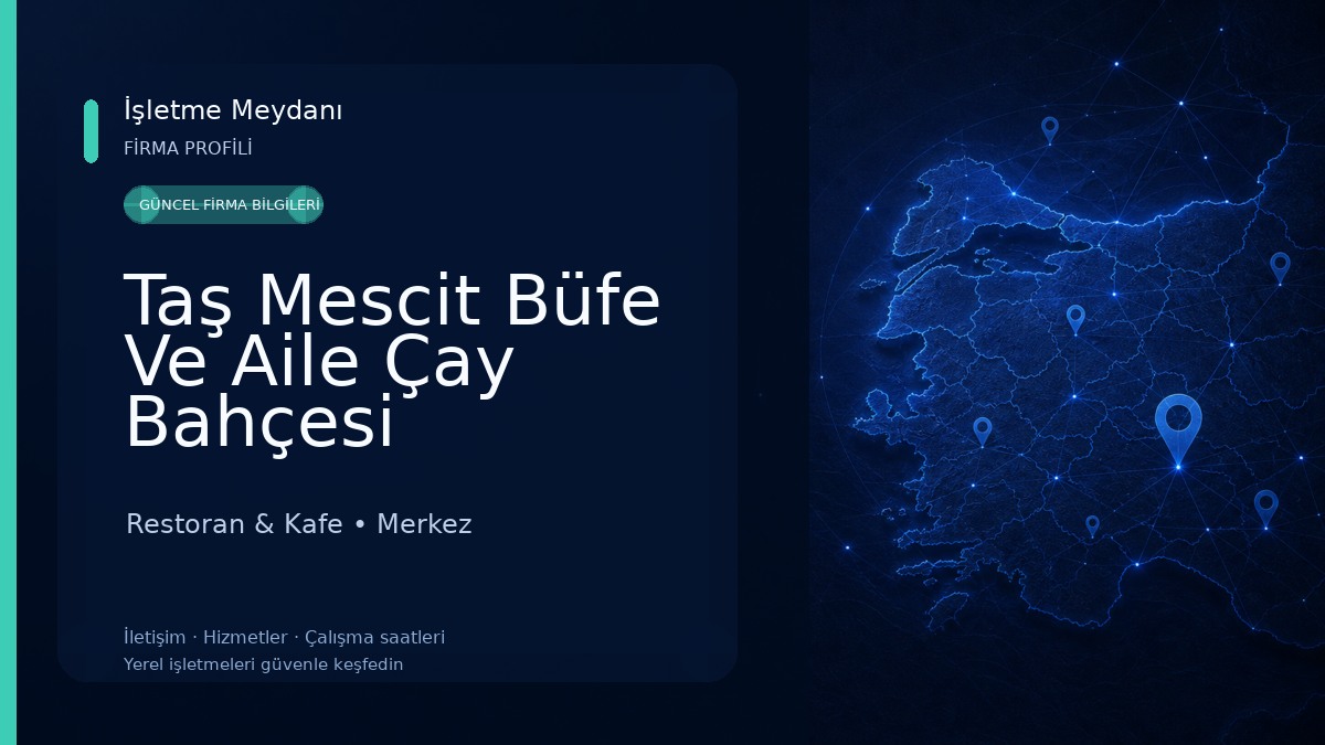 Taş Mescit Büfe Ve Aile Çay Bahçesi Restoran & Kafe