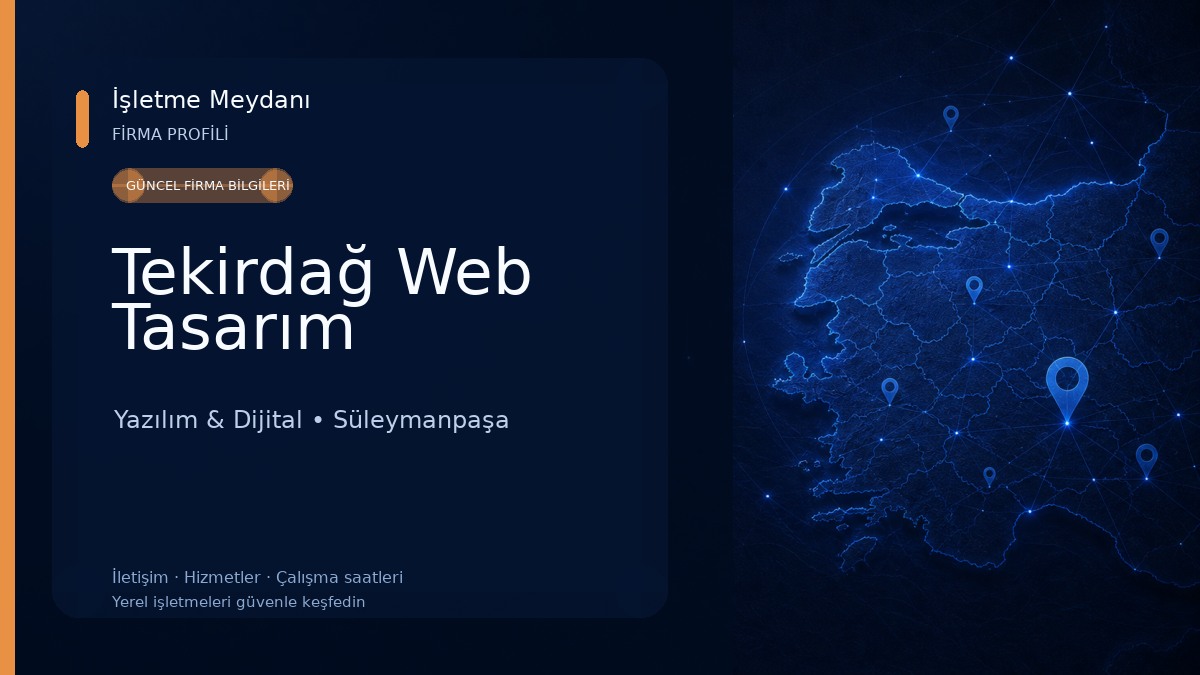 Tekirdağ Web Tasarım 