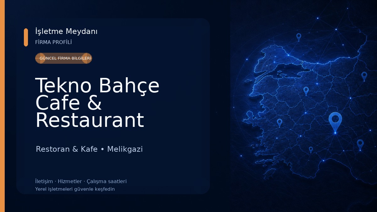 Tekno Bahçe Cafe & Restaurant Restoran & Kafe