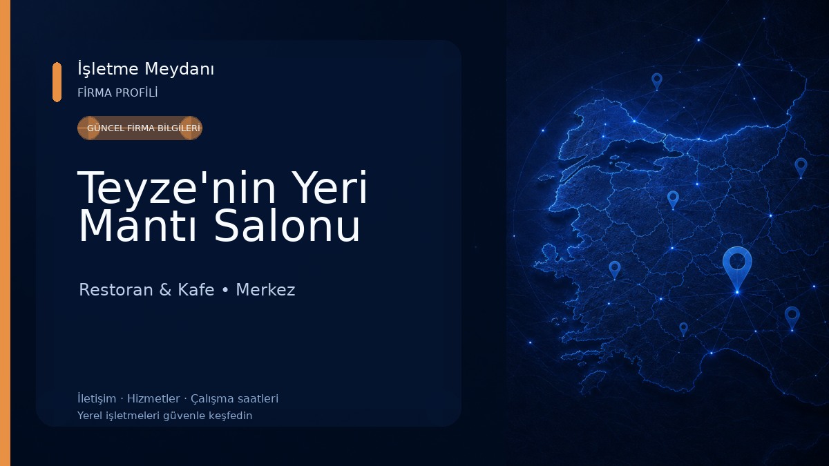 Teyze'nin Yeri Mantı Salonu Restoran & Kafe