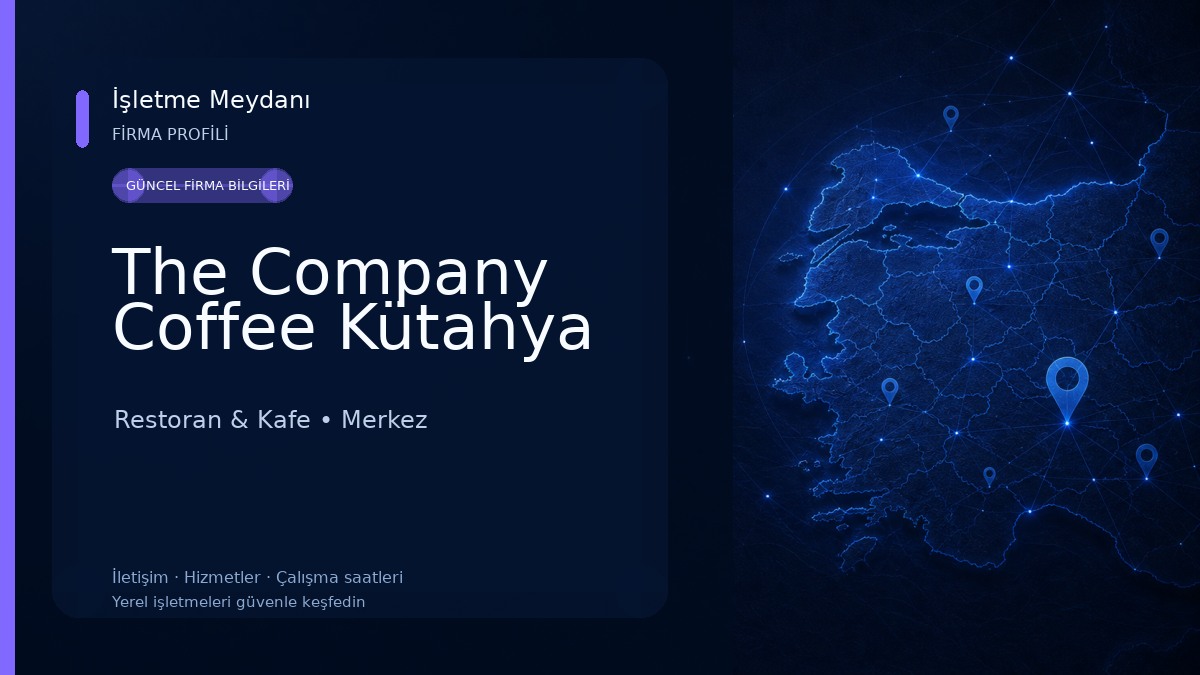 The Company Coffee Kütahya