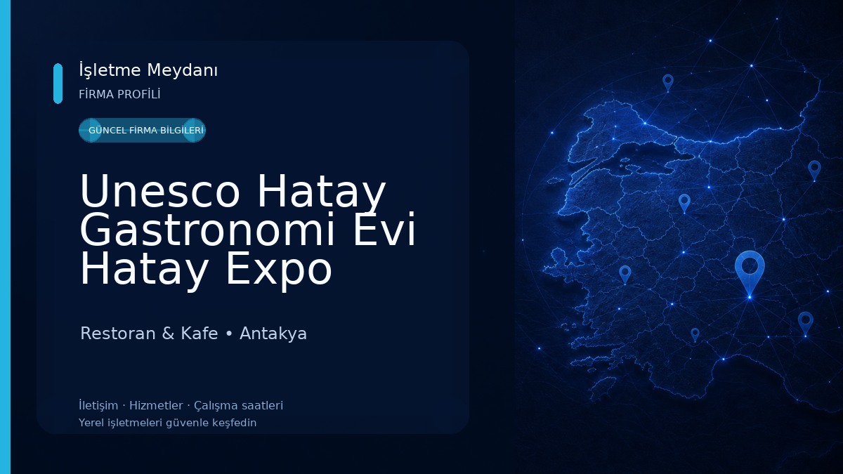 Unesco Hatay Gastronomi Evi Hatay Expo Restoran & Kafe