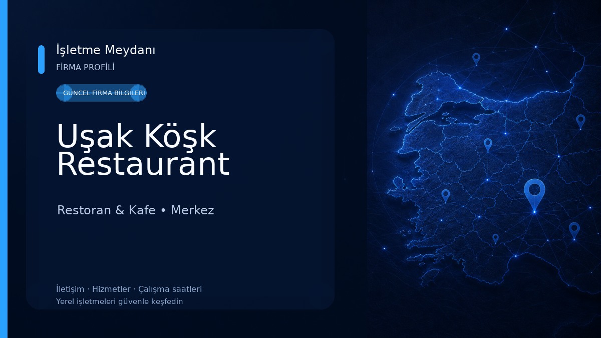 Uşak Köşk Restaurant Restoran & Kafe