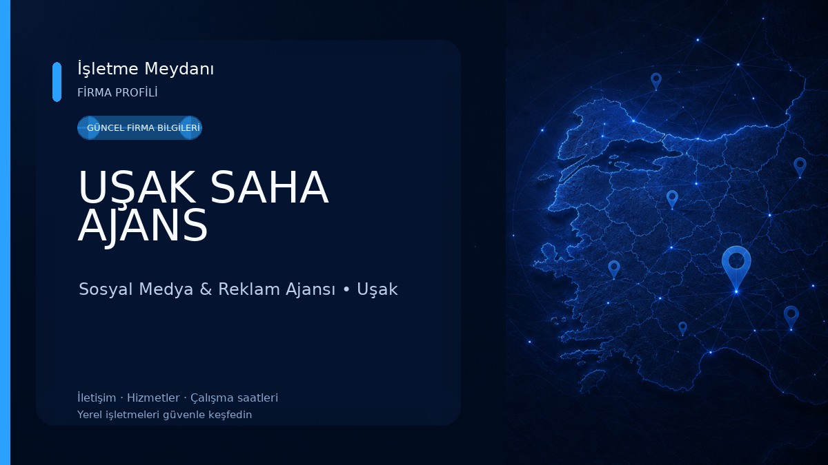 UŞAK SAHA AJANS Sosyal Medya & Reklam Ajansı