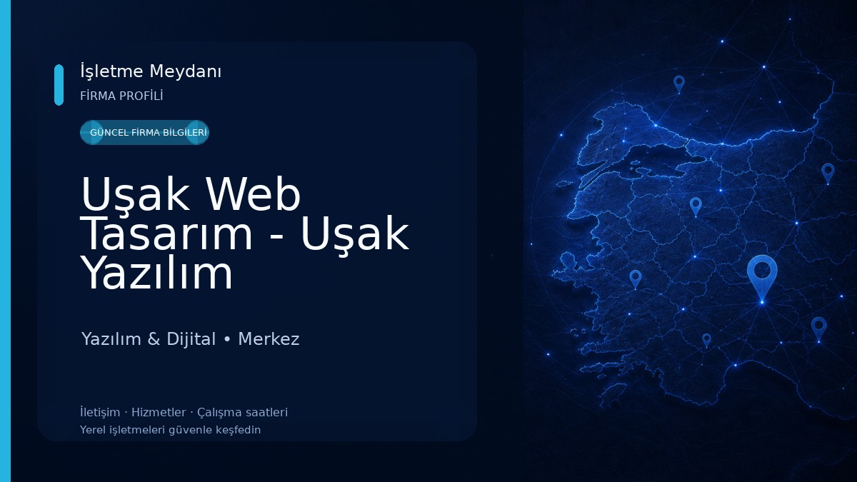 Uşak Web Tasarım - Uşak Yazılım 