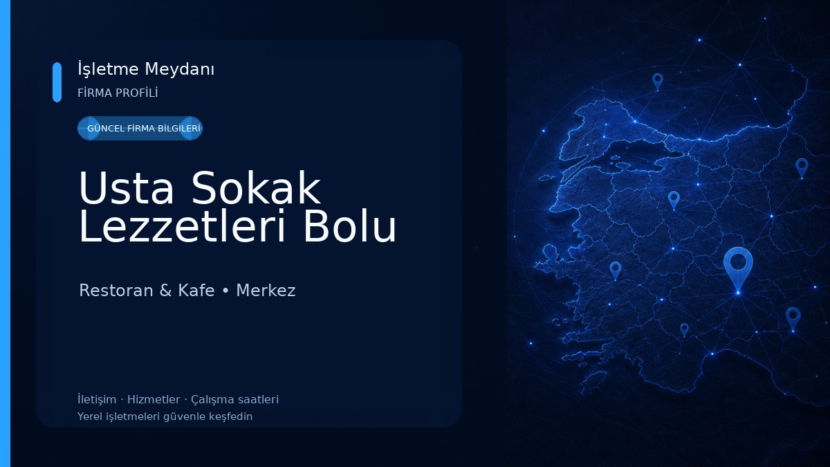 Usta Sokak Lezzetleri Bolu Restoran & Kafe