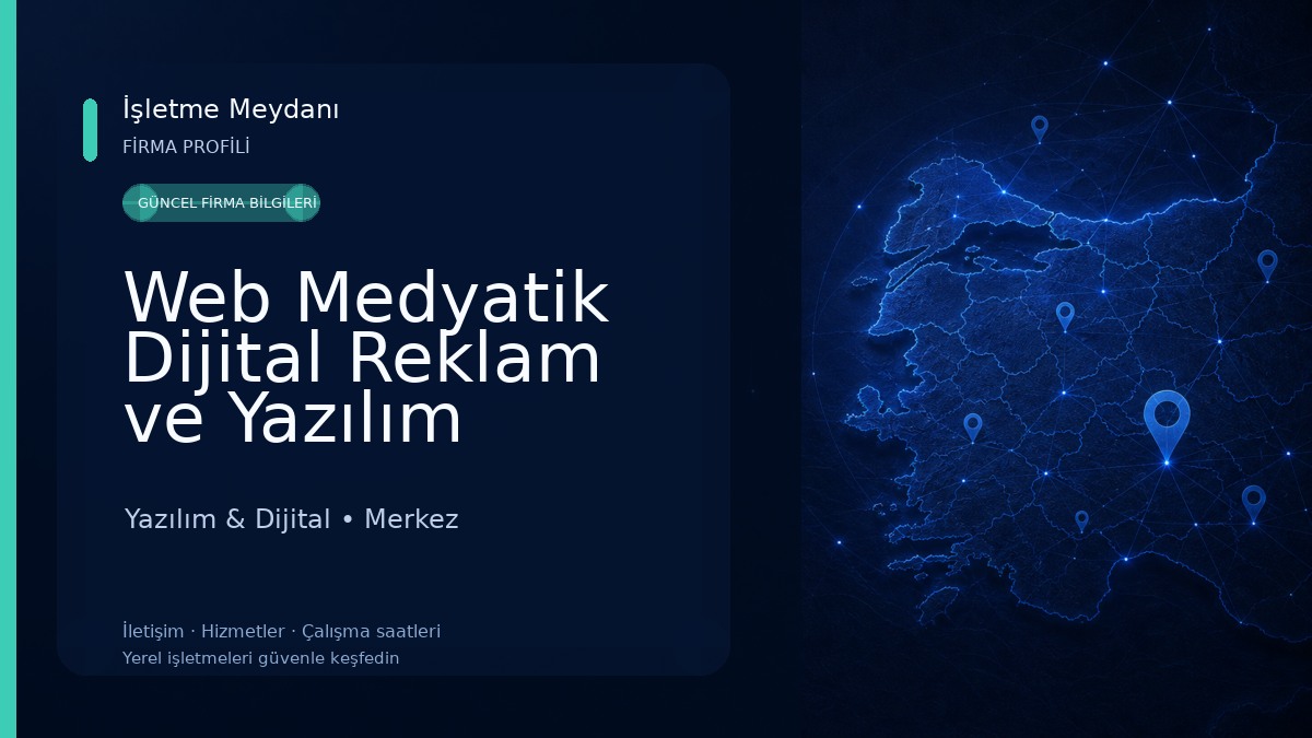 Web Medyatik Dijital Reklam ve Yazılım Yazılım & Dijital