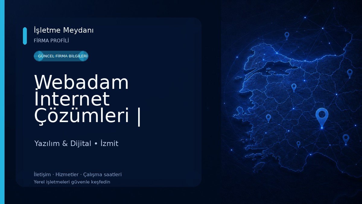 Webadam İnternet Çözümleri | Kocaeli Web Tasarım