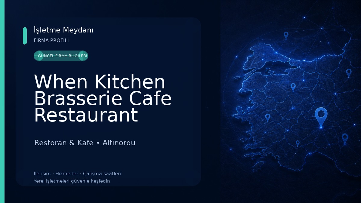 When Kitchen Brasserie Cafe Restaurant Restoran & Kafe