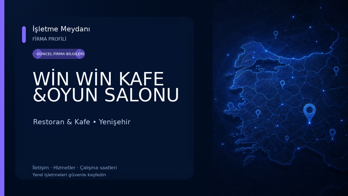 WİN WİN KAFE &OYUN SALONU Restoran & Kafe