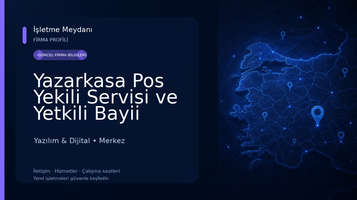 Yazarkasa Pos Yekili Servisi ve Yetkili Bayii Hugin - Paygo - inPos YÜKERİ ELEKTRONİK NEVSEHİR Yazılım & Dijital
