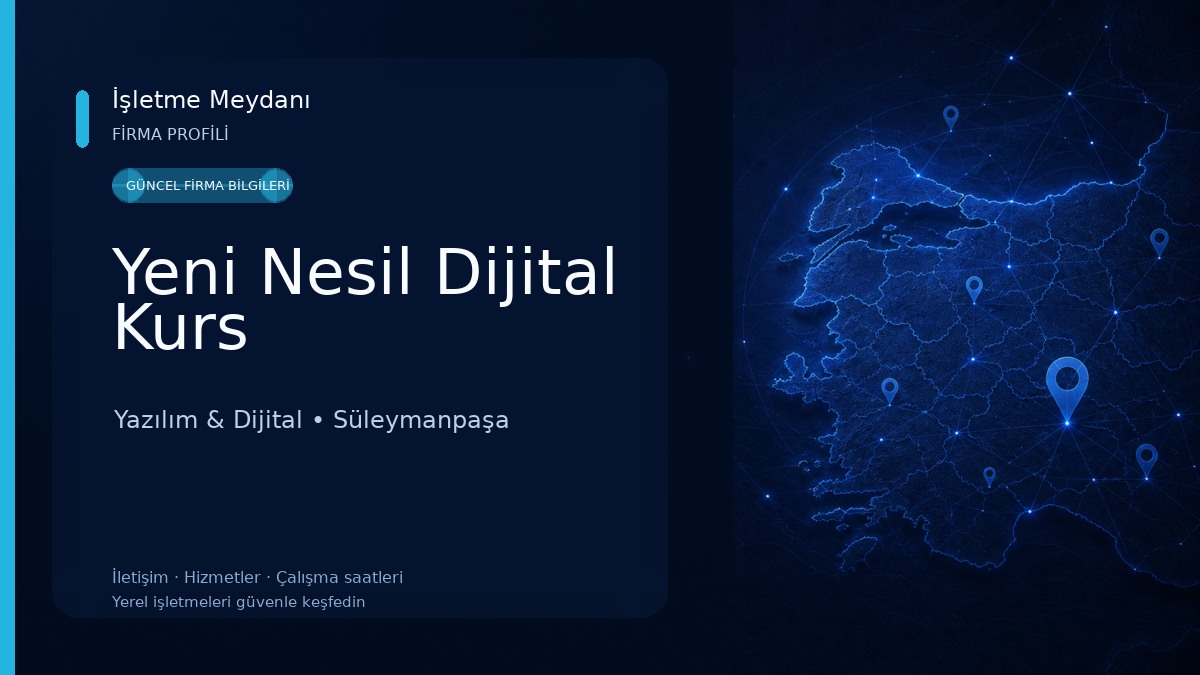 Yeni Nesil Dijital Kurs Yazılım & Dijital