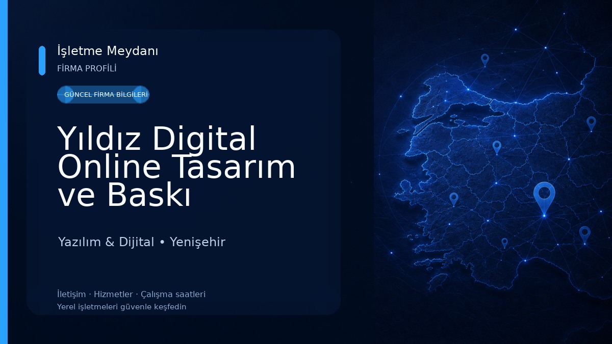 Yıldız Digital Online Tasarım ve Baskı Hizmetleri Yazılım & Dijital