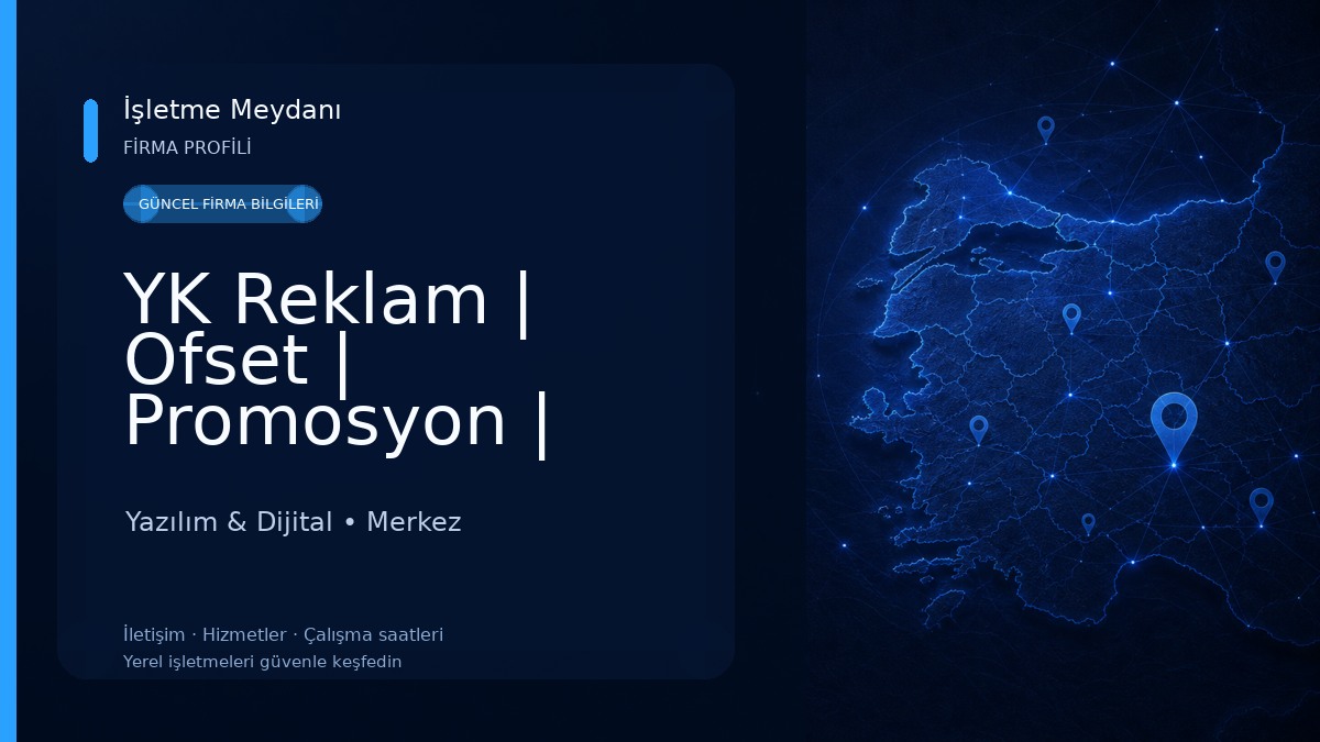 YK Reklam | Ofset | Promosyon | Afyon Reklam Yazılım & Dijital