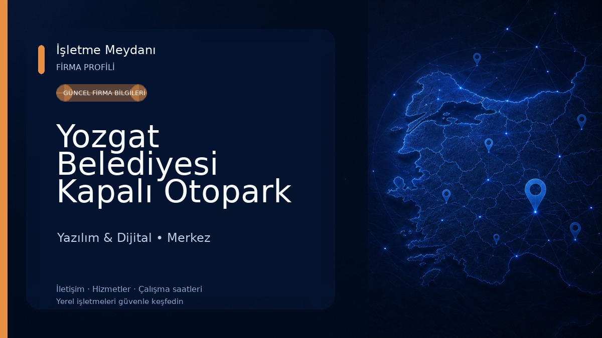 Yozgat Belediyesi Kapalı Otopark 