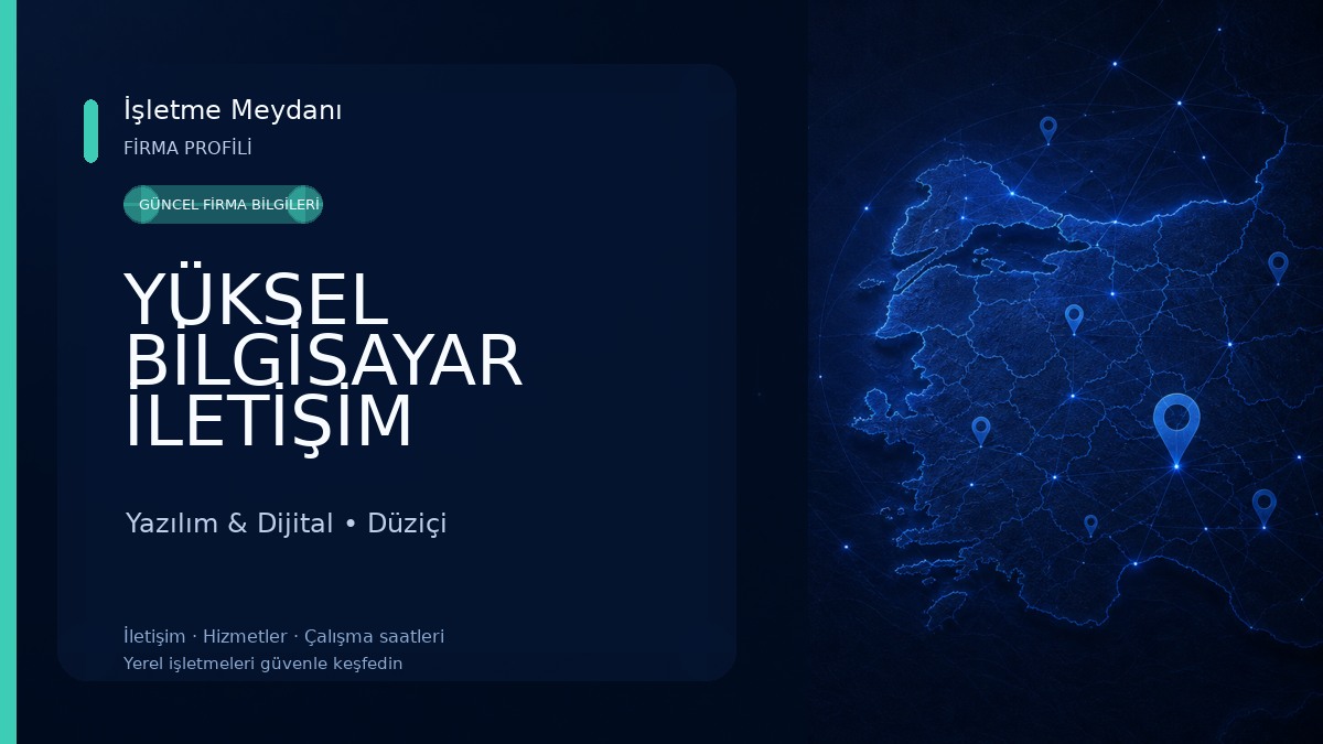 YÜKSEL BİLGİSAYAR İLETİŞİM Yazılım & Dijital