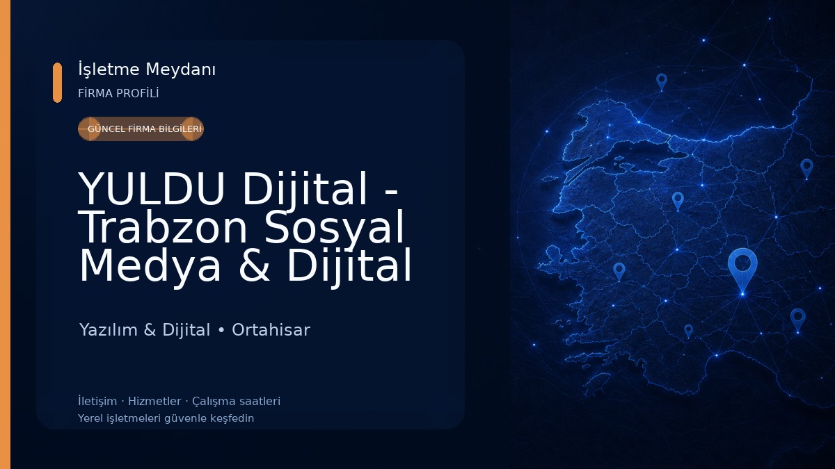 YULDU Dijital - Trabzon Sosyal Medya & Dijital Pazarlama Ajansı Yazılım & Dijital