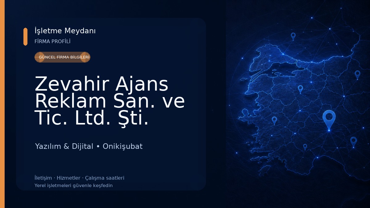 Zevahir Ajans Reklam San. ve Tic. Ltd. Şti. Yazılım & Dijital